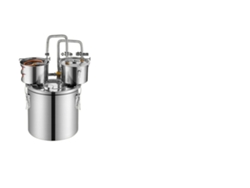 Destilador de alcohol de acero inoxidable con termómetro de doble pantalla, DTDB 20L U OEM