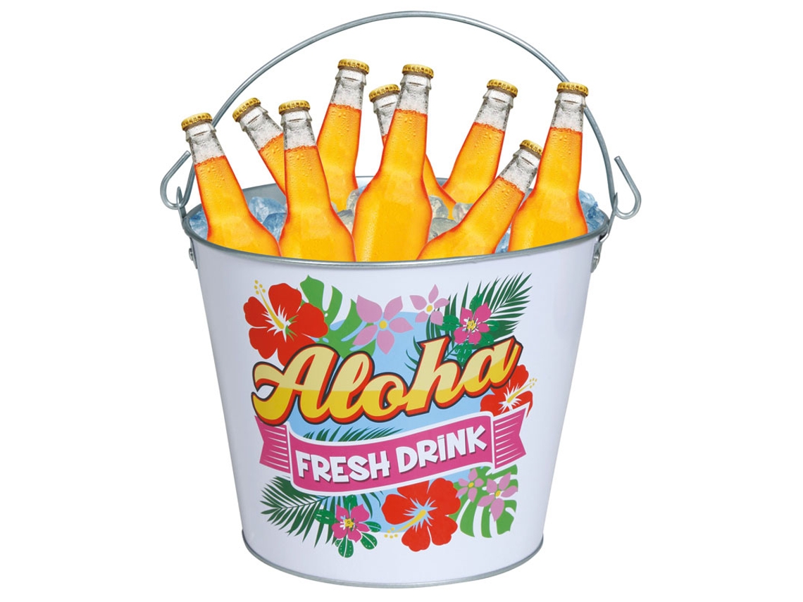 Cubo Metal Aloha de 19x23 cm