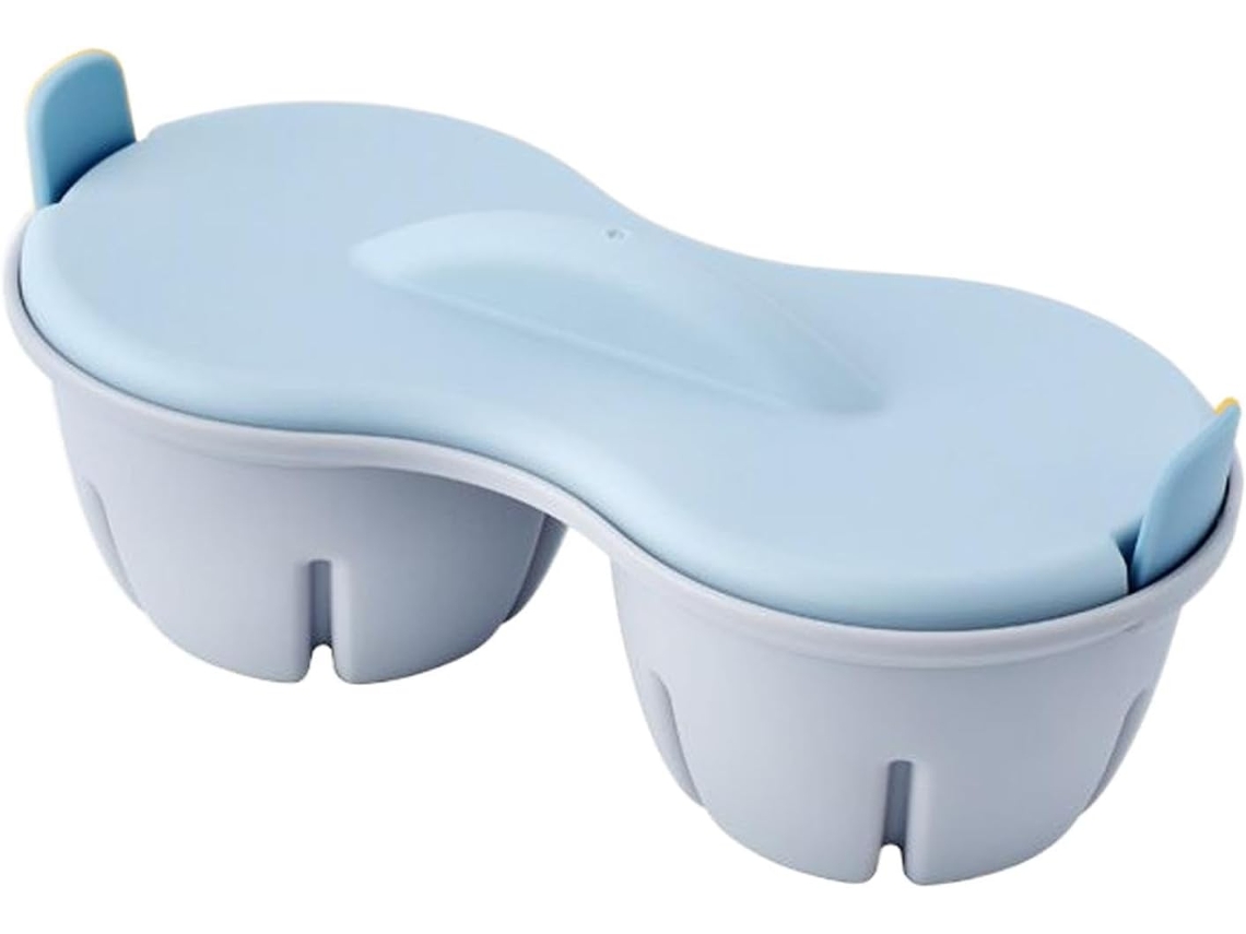 Vaporizador De Ovos Para Microondas, Portátil Con Tampa, Compacto 22x8,7x11cm, Cozimento Rápido O Suave Para Café Da Manha