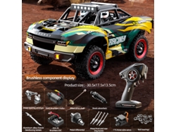 Coche RC Big Foot 1/18 Pro 4x4 50 km/h todoterreno, verde dorado Aeuzwr