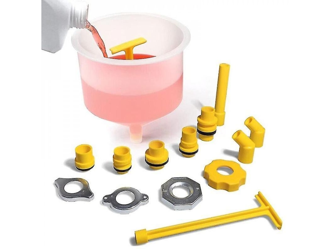 2026-kit De Embudo De Refrigerante Anti-derrames Con Adaptadores 15 Piezas Para Radiador Universal Uce