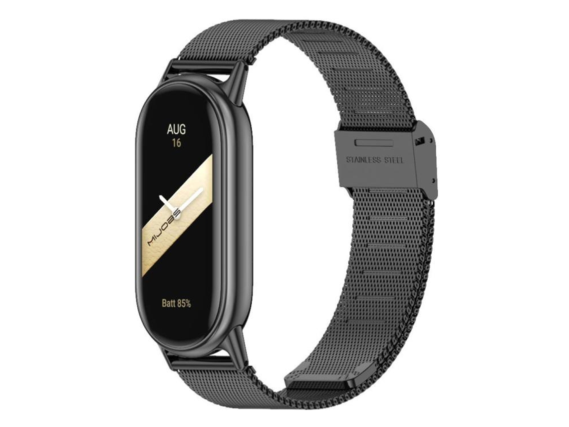 Pulsera para Xiaomi Smart Band 10/9/8 NFC - Metal Milán - Hebilla y relieve integrados