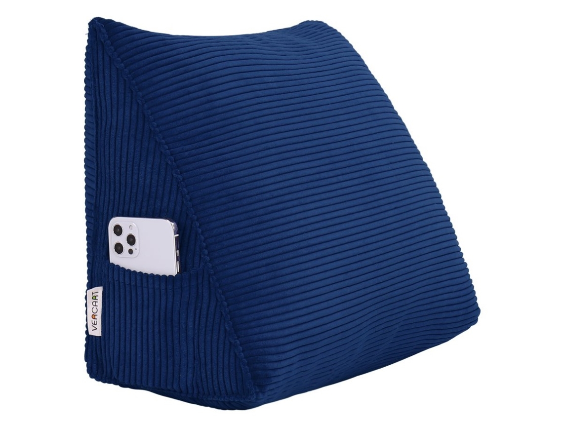 Cojín VERCART Azul 45x20x35 cm