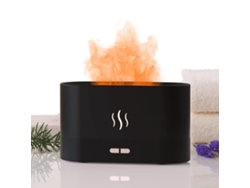 JILLIOPER Humidificador difusor de aire con efecto de llama simulada que realza la decoración de tu hogar. Aromaterapia ultrasónica. Diseño portátil para habita