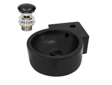 Lavabo ML-DESIGN (45 x 36 x 13 - Cerámica - Negro)