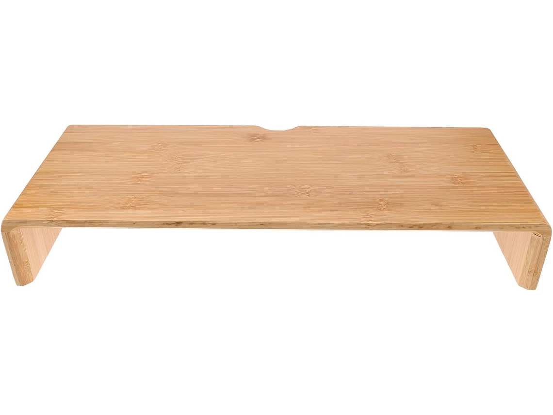 Besportble Soporte De Escritorio Topbathy De Bambú Natural Y Monitor Sencillo Y Rústico 50,00 X 20,00 X 8,0...
