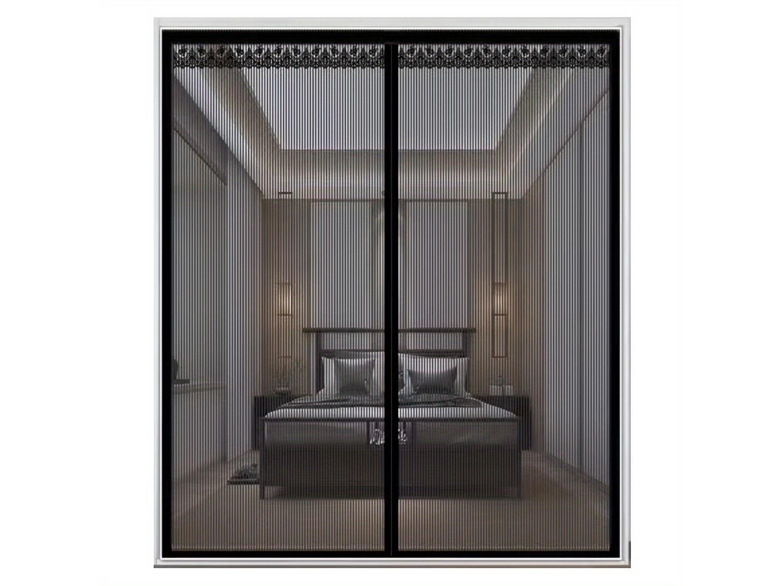 1 pieza mosquitera puerta ventana, mosquitera puerta con cierre magnético, cortina puerta anti-moscas, cortina divisoria cocina y dormitorio