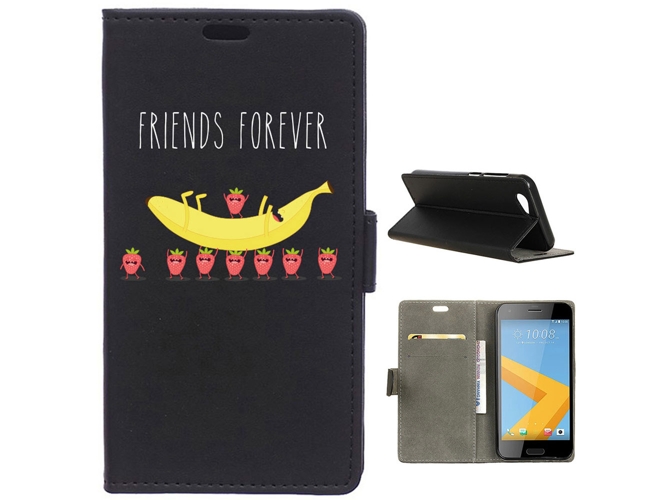 Funda HTC One A9s BECOOL Banana y Fresa Multicolor
