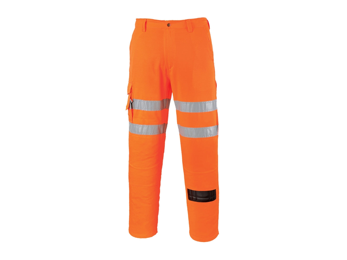 Pantalones de alta visibilidad Rail Safety Comfort / Naranja / L Portwest