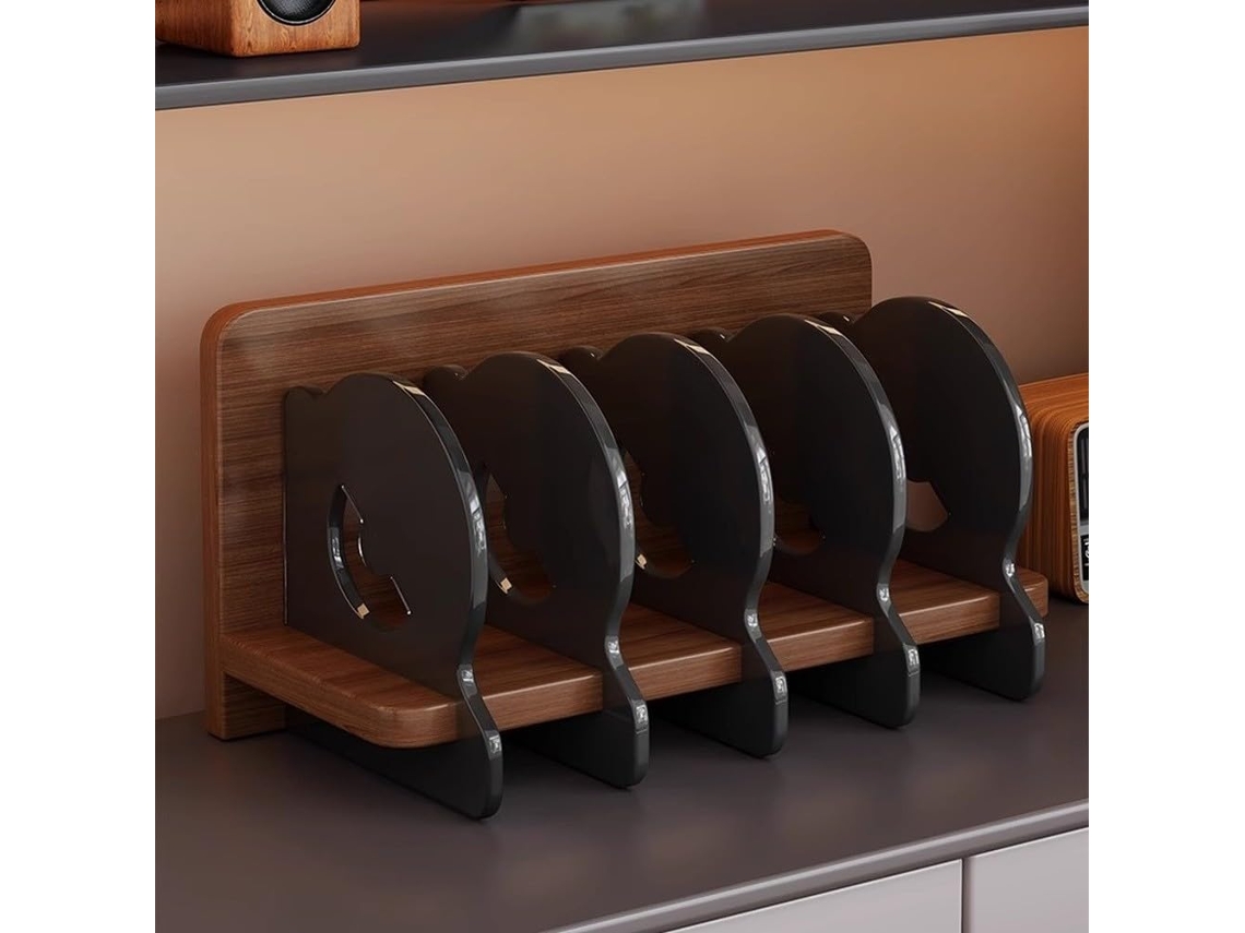 Soporte Para Exhibición De Cd Con Base De Estante De Almacenamiento Multisección De Diseño Moderno.