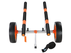Carrito de kayak ajustable Succebuy de 450 lb con neumáticos sólidos de 12 pulgadas
