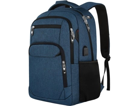 Mochila para ordenador portátil para hombres Mochila ligera Mochilas universitarias Mochila informal impermeable-Azul oscuro