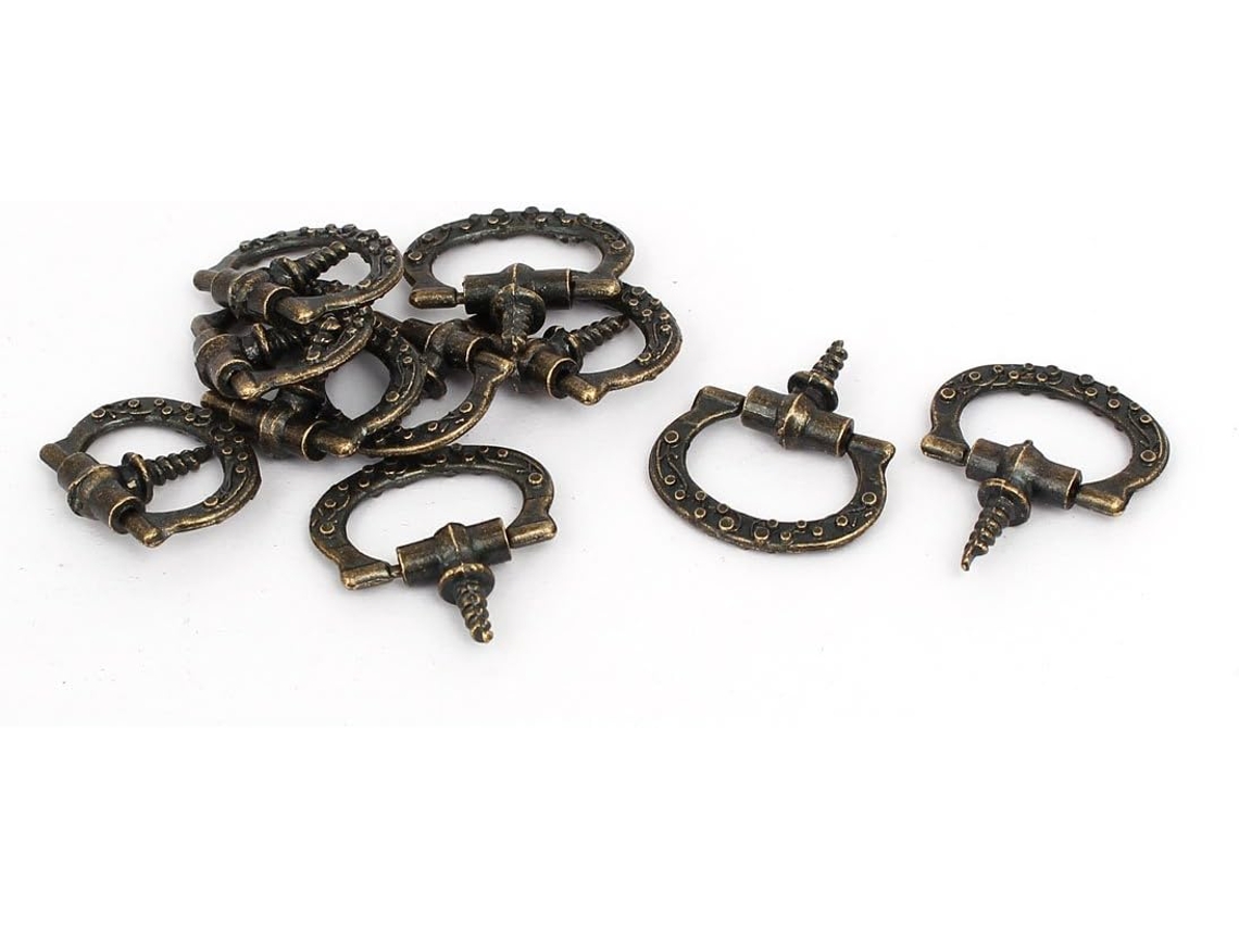 Tirador De Metal Tono Bronce 26mmx23