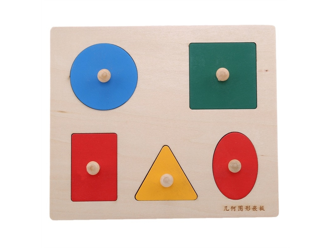 Juguetes De Rompecabezas De Madera, Formas Geométricas, Clasificación, Matemáticas, Coloridos, Juegos De Rompecabezas Educativos Preescolares