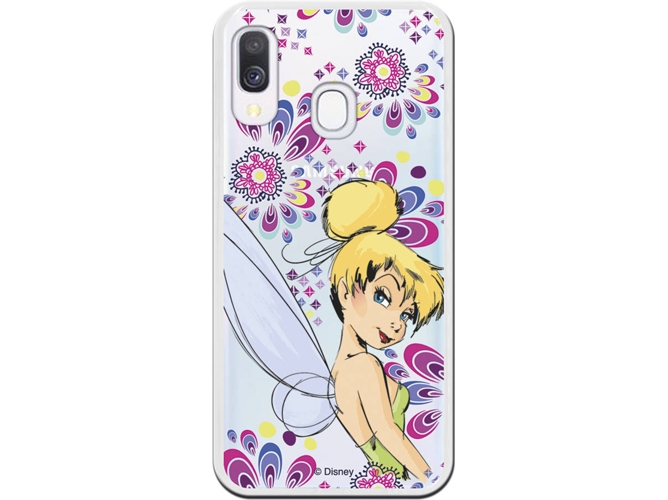 Carcasa Samsung Galaxy A40 DISNEY Campanilla Flores Multicolor