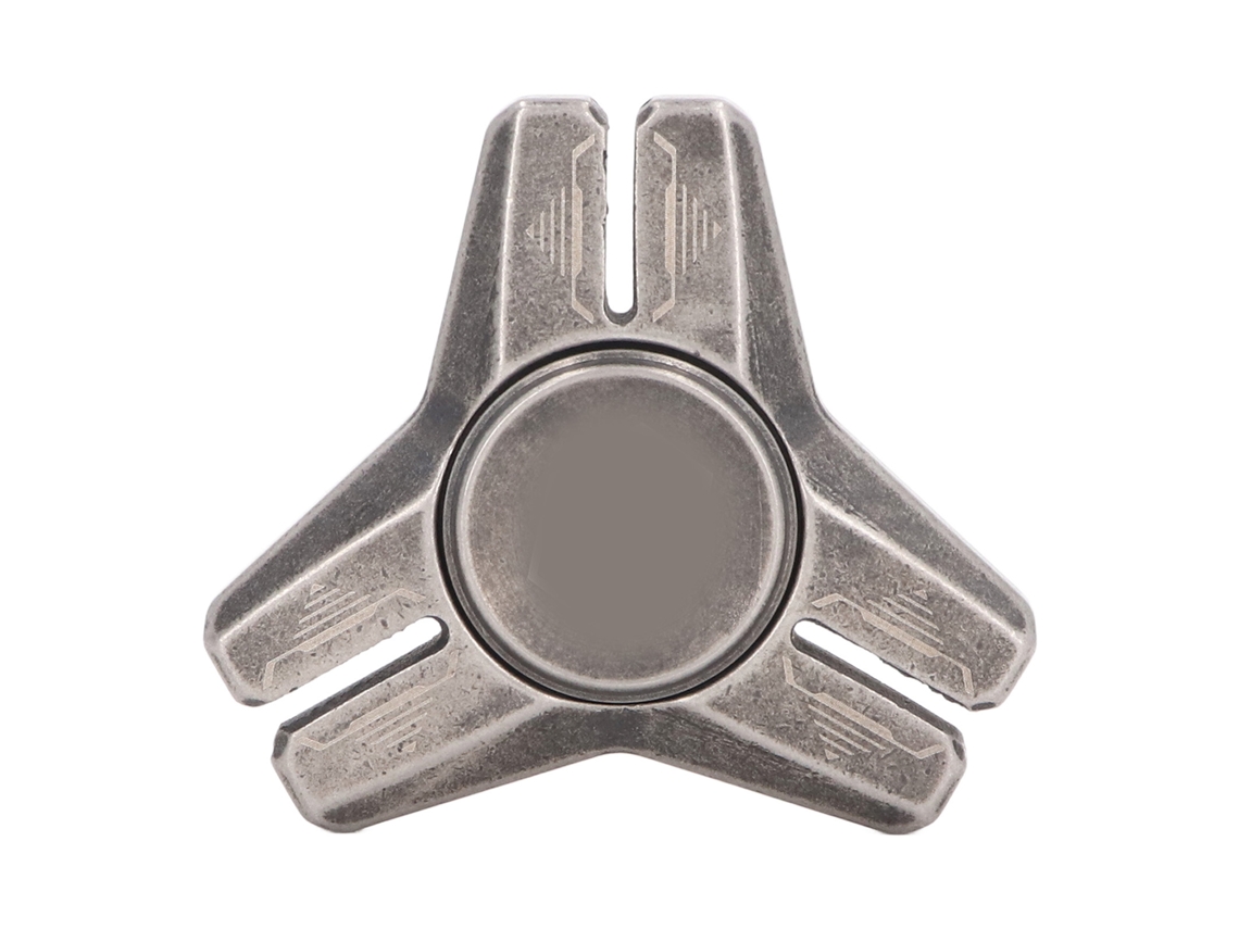 Rebe-giroscópio De Dedos De Metal Com Estrutura Triangular, Rolamento Estável, Brinquedo Anti-estresse Preto