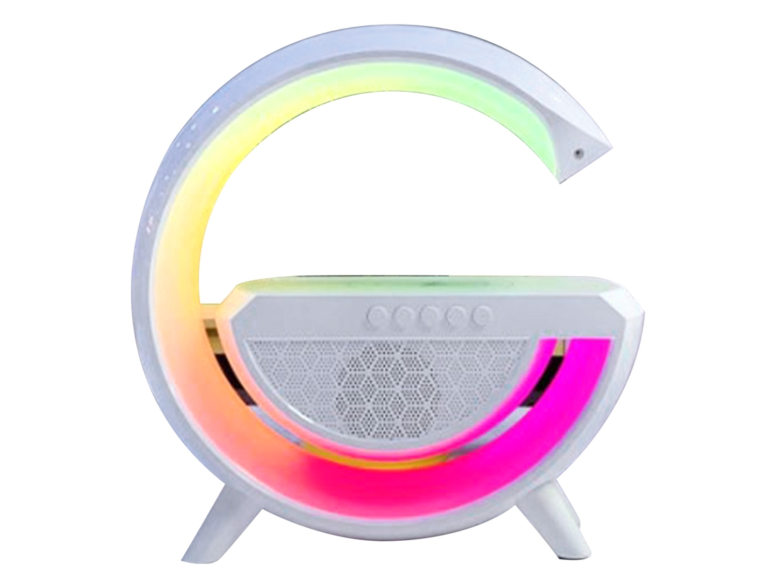 Reloj Despertador Bluetooth 3 En 1 Con Altavoz Rgb Y Carga Inalámbrica.