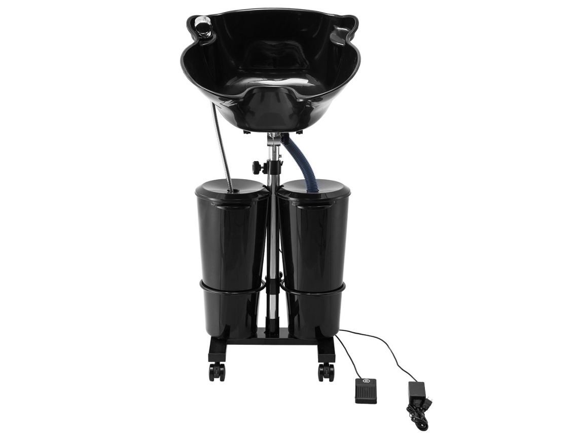 Conjunto de lavabo portátil y mueble de peluquería con ajuste de altura Tekmaquinas