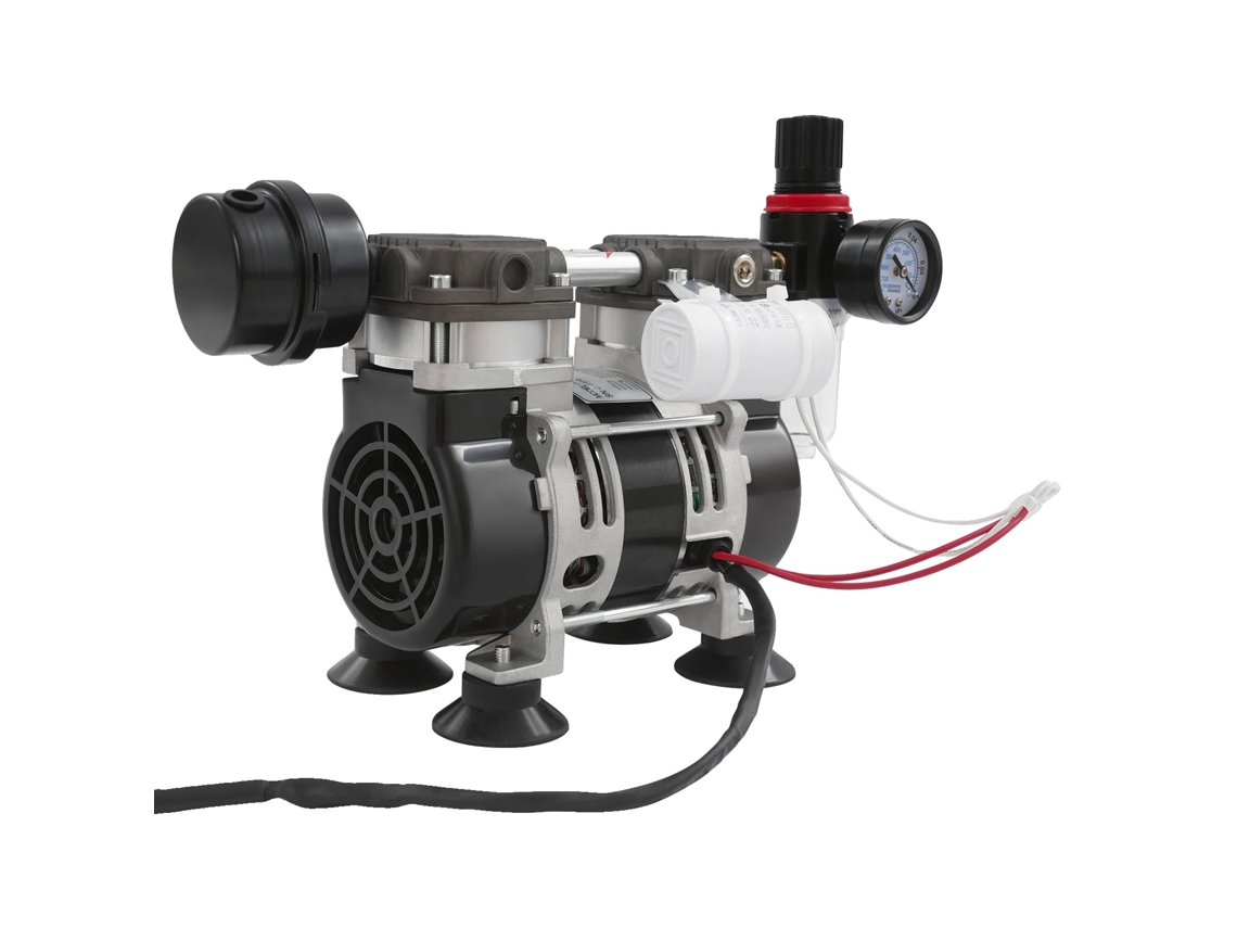Bomba de vacío industrial sin aceite, 230 W, 1400 rpm, 2,8 bar, 58 L/min (12,76 gal/min), 11 x 17,5 x 14,9 cm (4,33 x 6,88 x 5,86 pulgadas) OEM (40 psi)