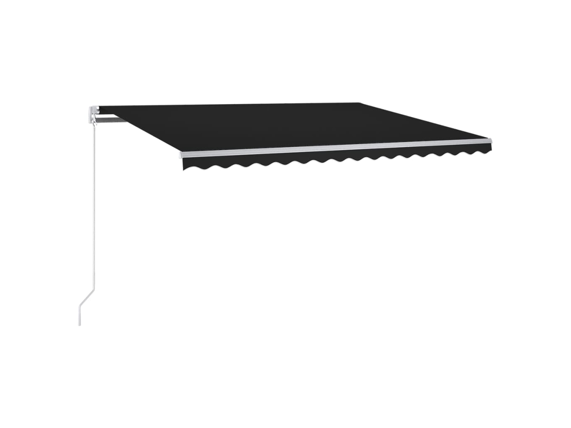 Maison Exclusive - Toldo Automático Led Sensor De Viento Gris Antracita 300x250 Cm