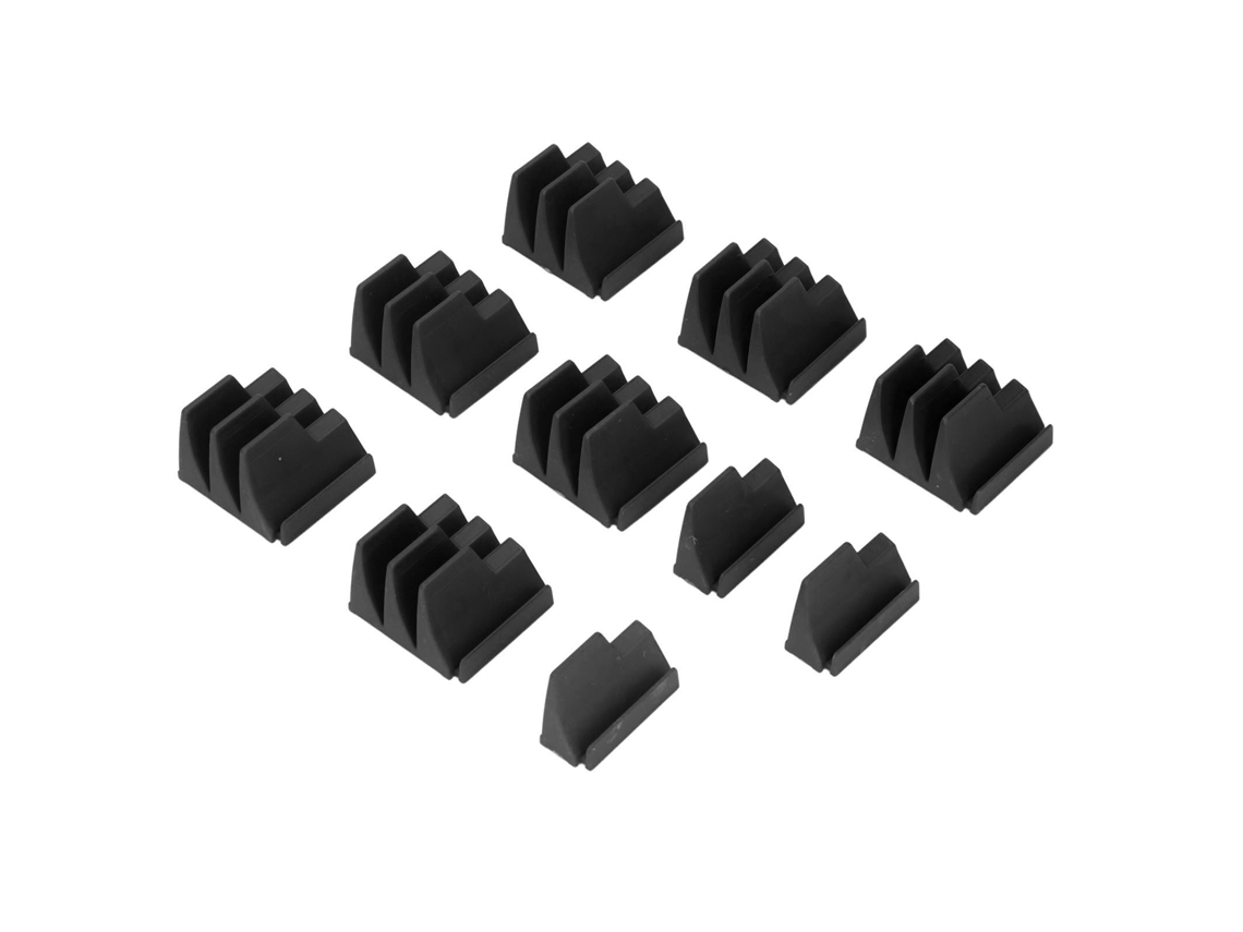 10pcs Porta Llaves Magnético Con 24 Ranuras Organizador Modular De Herramientas Para Llaves De Boca Offset Ratchet Cortas Negro