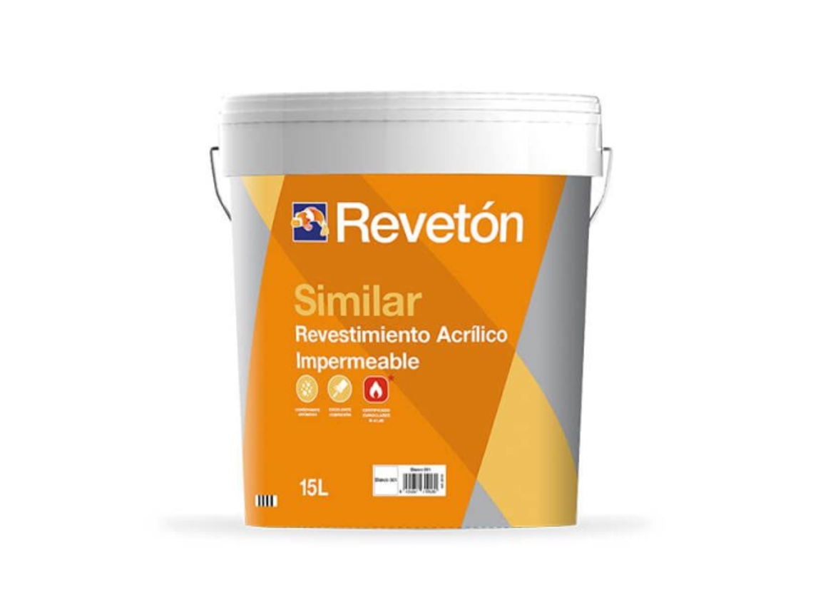 Reveton Similar Rugoso Blanco 15 Lt