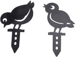 Juego de 2 soportes decorativos para suculentas en forma de pollo, con tapón y sin agujeros, decoración de pez, Mini Vayotoy