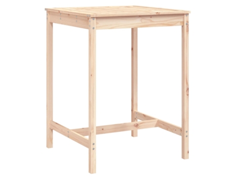 Mesa De Jardín VIDAXL Marrón Madera (82.5x82.5x110 cm)
