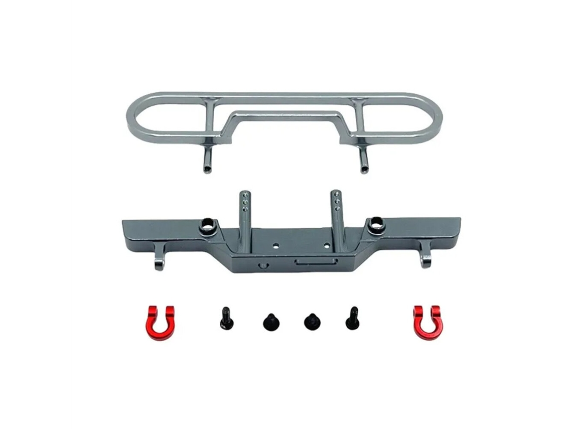 Gris Protector Parachoques Delantero Metal Mejorado Range Rover Discovery 1 Fms Fcx24m 1/24 Off-road