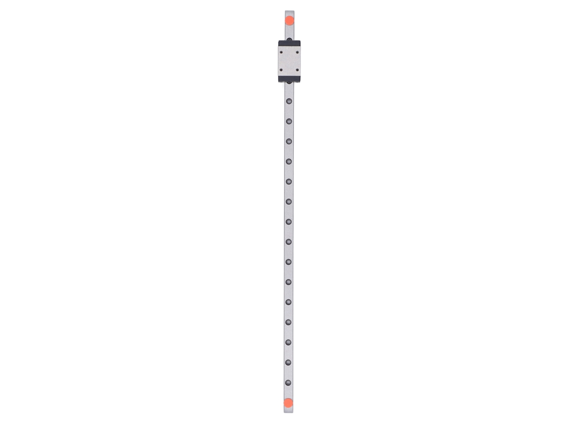Guía Lineal Mgn7h-300-1r Con Bloque Deslizante De Rodamientos De Rodillos De Acero Para Mayor Precisión Y Suavidad.