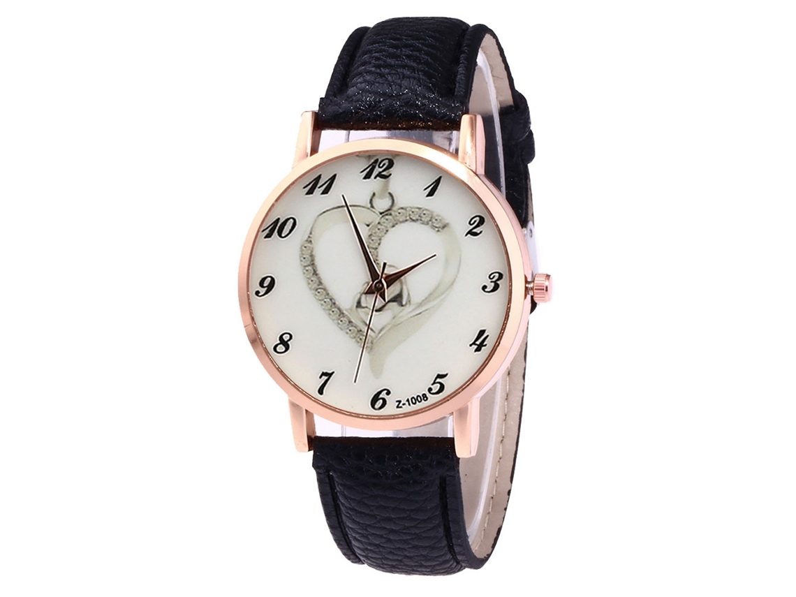 Reloj De Pulsera Unisex De Cuarzo Zhoulianfa Z1008-ma, Negro, Con Correa De Pu Duradera.