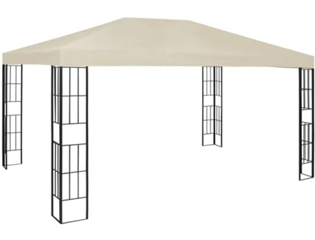 vidaXL Cenador color crema 3x4 m