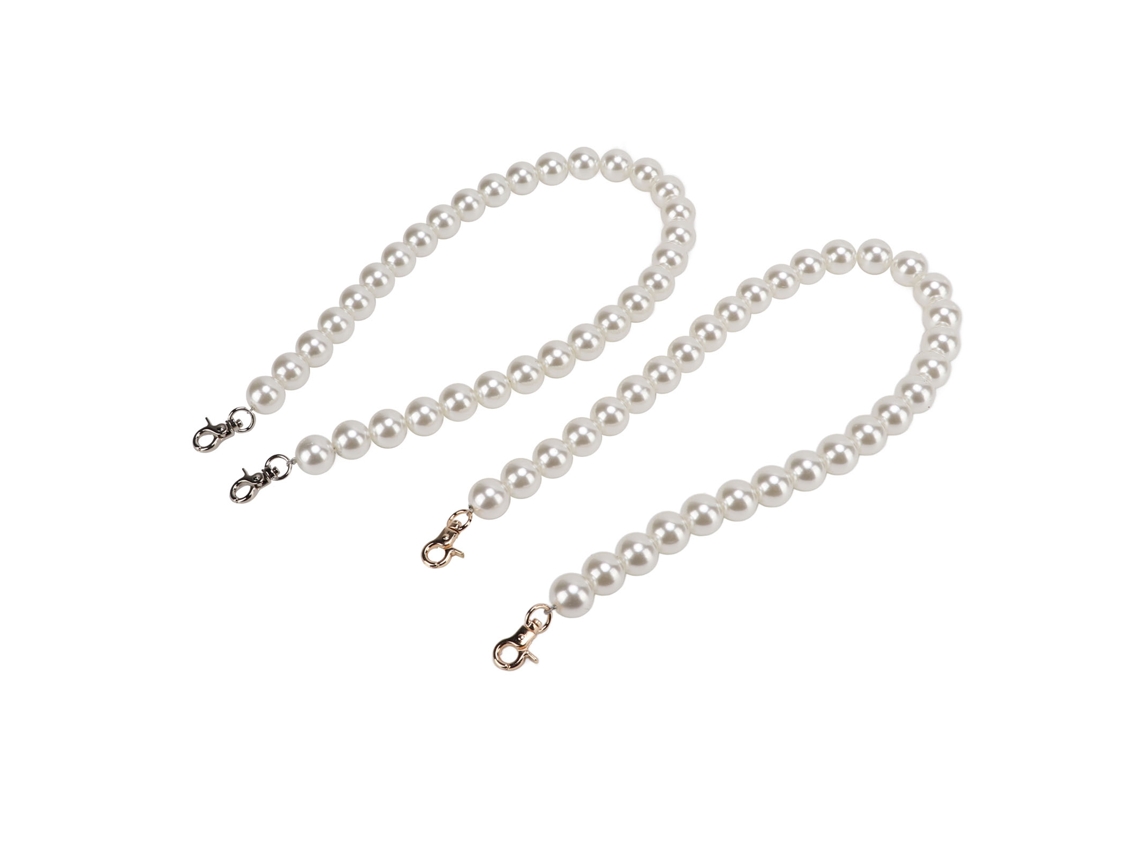 Cadena De Perlas Desmontable De 60 Cm (2 Piezas) Para Bolsos Y Carteras (2 Unidades).