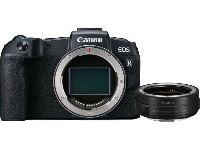 Cámara Mirrorless CANON EOS RP + Adaptador EF-EOS R (26.2 MP - Sensor: Full-Frame - ISO: 100 - 102400)