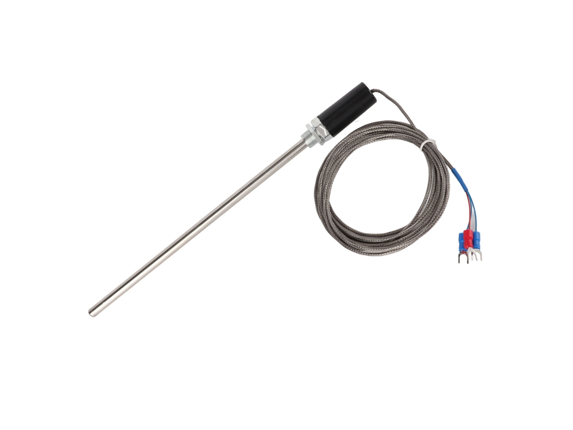 Sonda Termopar M12 Pt100, Sensor De Temperatura De Acero Inoxidable, 0-400 °c, 200 Mm, 3 M