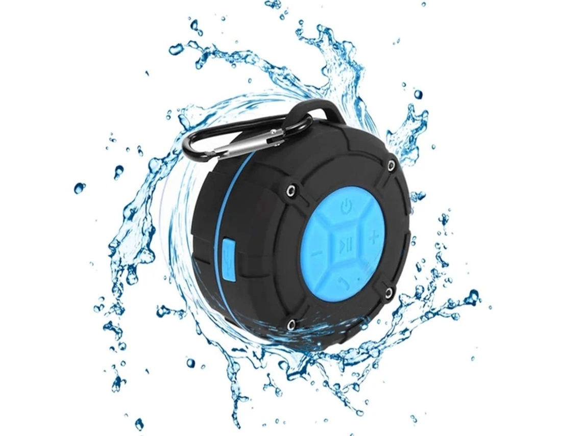 Altavoz de ducha portátil IPX7, inalámbrico, resistente al agua, para exteriores, con sonido HD, 2 ventosas, micrófono integrado, manos libres Yizhood
