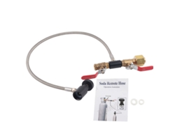 Adaptador De Recarga De Cilindro De Co2 Con Manguera De 24" Para Tanque De Refrescos Cga320 (sin Medidor)
