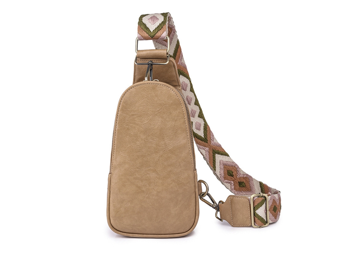 Bolso Bandolera De Piel Pu Para Mujer, Multiusos, Caqui Digitallab