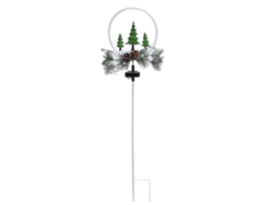 2 Lámparas Solares Led Para Exteriores, Luz Navideña Con Piñas Artificiales, Decoración Jardín, Vill