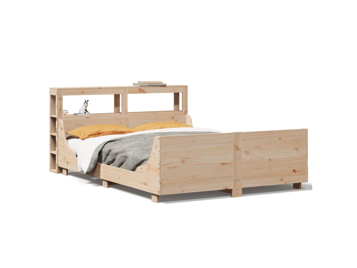 Maison Exclusive - Estructura De Cama Sin Colchón Madera Maciza De Pino 120x190 Cm