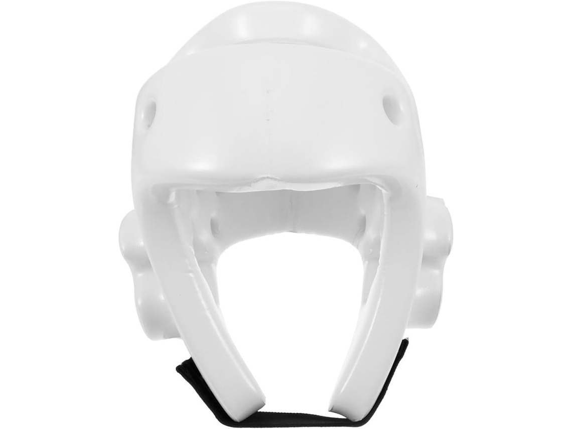 Casco Para Adultos De Boxeo Y Taekwondo, Talla L, Blanco, Casco De Seguridad Transpirable, Protección Para La Cabeza Ajustable.