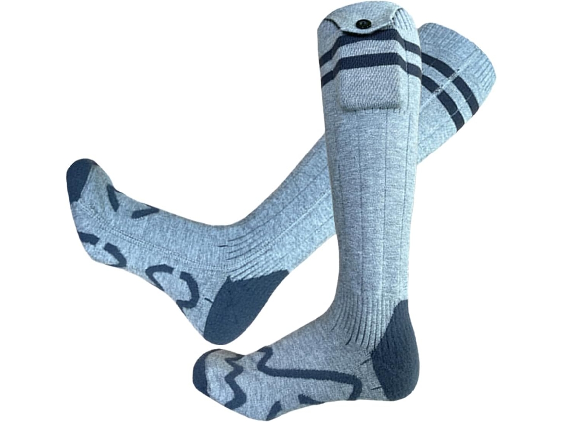 Calcetines calefactables con 4 niveles de calor, recargables y para actividades al aire libre - Liv Gokoco