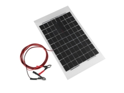 Panel Solar (material Policristalino 12v 10w Con Cable Declip De Cocodrilo Para Carga Portátil)