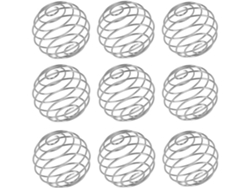 JILLIOPER Batidor de alambre para mezclar proteínas, bolas de resorte de acero inoxidable, construcción de acero inoxidable 304 duradera y saludable, bola agita