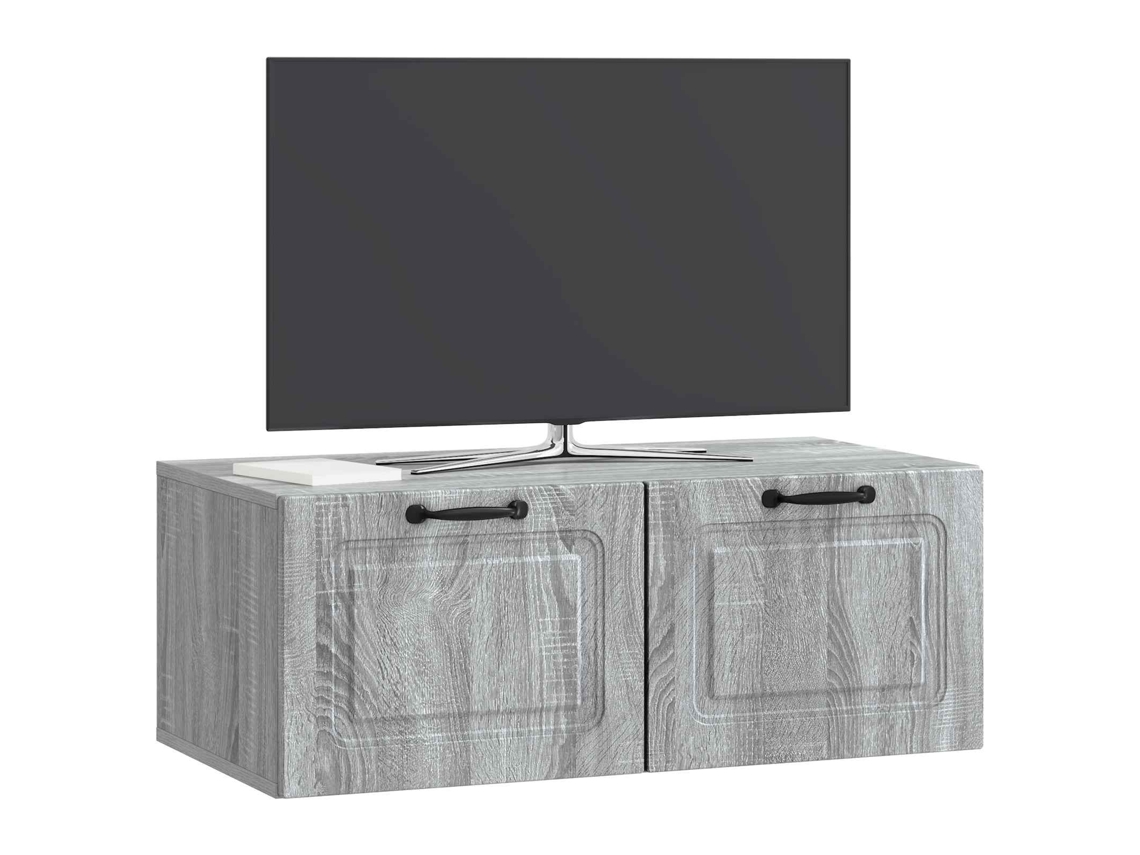 Maison Exclusive - Mueble Para Tv De Pared Gris Sonoma 78,5 X 41 X 30 Cm