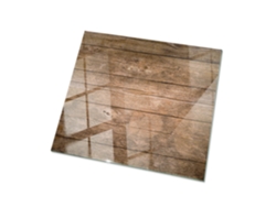 Tablero de mesa cuadrado de Espelharte (50x50 cm - Estructura de tablones de madera - Marrón)