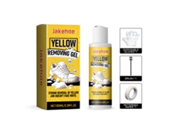 Gel quitamanchas eficaz para zapatos blancos contra manchas amarillas.