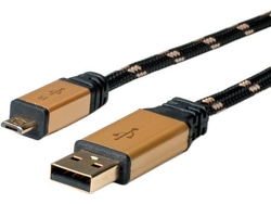 Cable USB ROLINE (USB - Negro)
