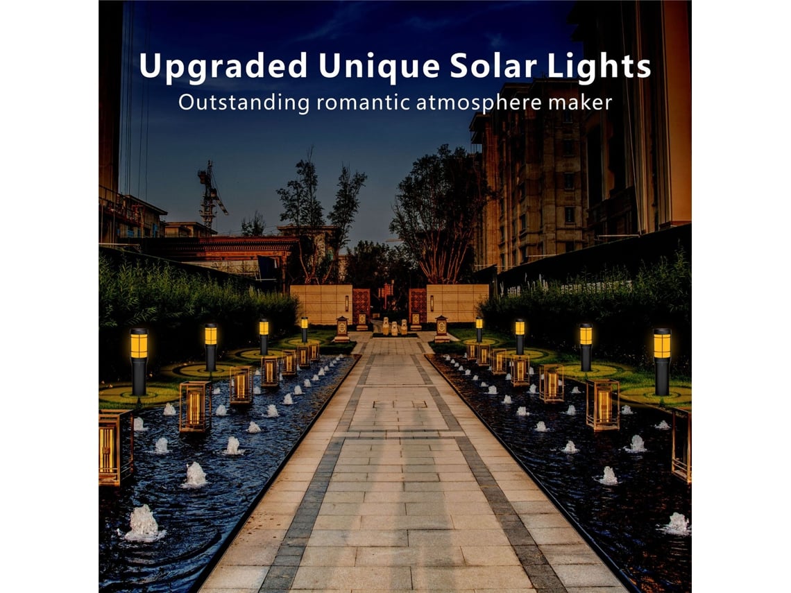 2026-lámpara Solar Para Jardín Exterior Farola De Césped Decorativa Luces De Paisaje Para Senderos Y Patio