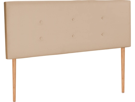 Cabecero DHOME con Patas (Beige - Polipiel - 145 x 5 x 105 cm)